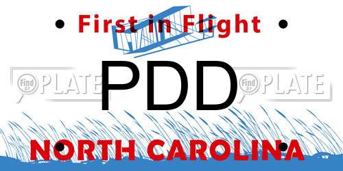 PDD North Carolina License Plate