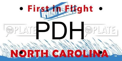 PDH North Carolina License Plate