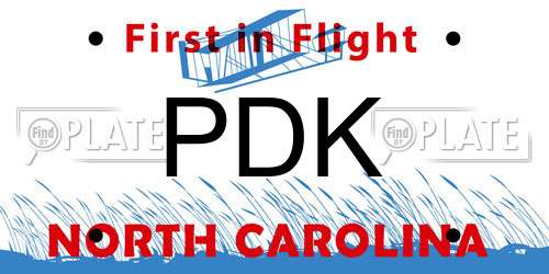 PDK North Carolina License Plate