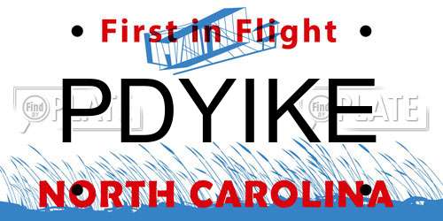 PDYIKE North Carolina License Plate