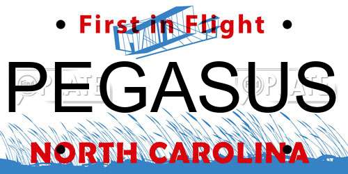 PEGASUS North Carolina License Plate