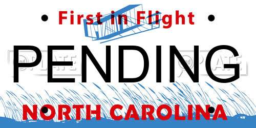PENDING North Carolina License Plate