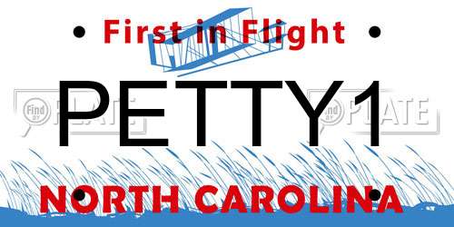 PETTY1 North Carolina License Plate