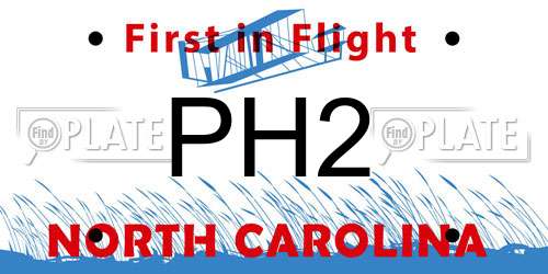 PH2 North Carolina License Plate