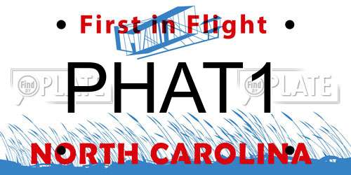 PHAT1 North Carolina License Plate