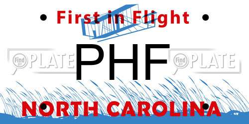 PHF North Carolina License Plate