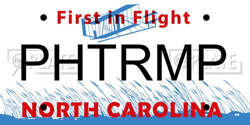 PHTRMP North Carolina License Plate