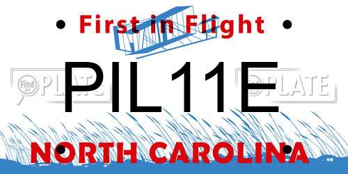 PIL11E North Carolina License Plate
