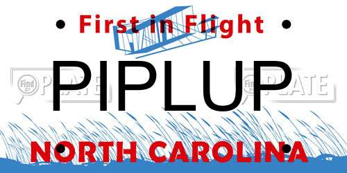 PIPLUP North Carolina License Plate
