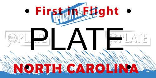 PLATE North Carolina License Plate