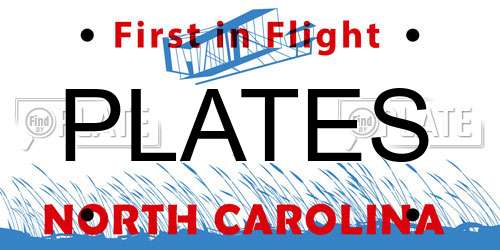 PLATES North Carolina License Plate