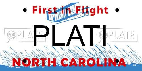 PLATI North Carolina License Plate