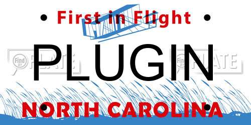 PLUGIN North Carolina License Plate