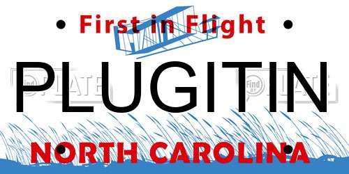 PLUGITIN North Carolina License Plate
