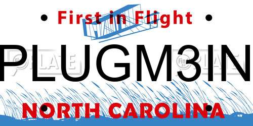 PLUGM3IN North Carolina License Plate