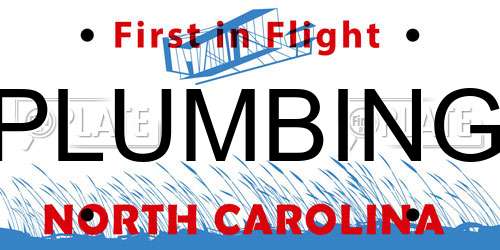 PLUMBING North Carolina License Plate
