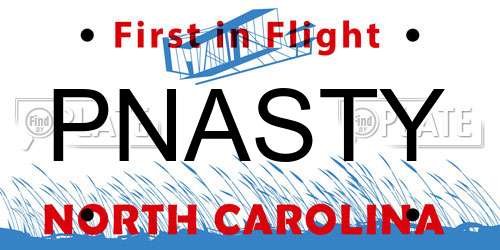 PNASTY North Carolina License Plate