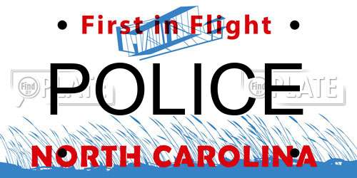 POLICE North Carolina License Plate
