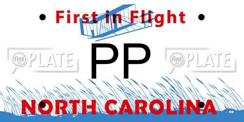PP North Carolina License Plate