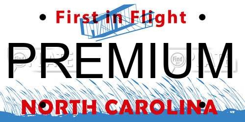 PREMIUM North Carolina License Plate