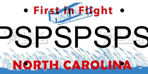 PSPSPSPS North Carolina License Plate