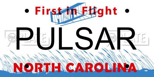 PULSAR North Carolina License Plate