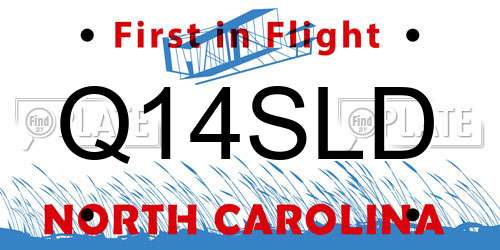 Q14SLD North Carolina License Plate