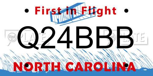 Q24BBB North Carolina License Plate