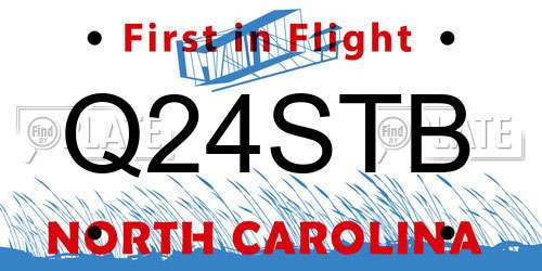Q24STB North Carolina License Plate