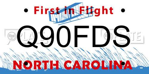Q90FDS North Carolina License Plate