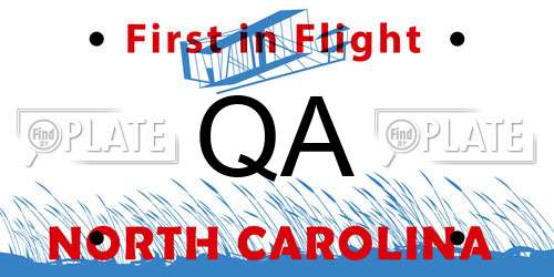 QA North Carolina License Plate