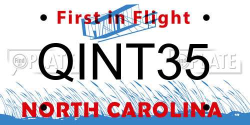 QINT35 North Carolina License Plate