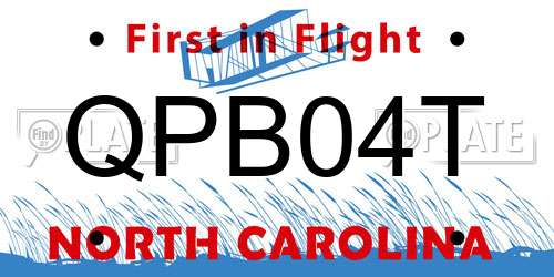 QPB04T North Carolina License Plate