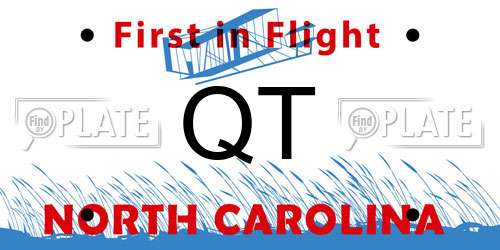 QT North Carolina License Plate