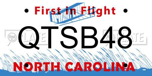 QTSB48 North Carolina License Plate
