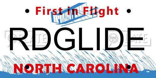 RDGLIDE North Carolina License Plate