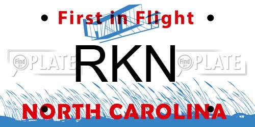 RKN North Carolina License Plate