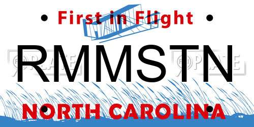 RMMSTN North Carolina License Plate