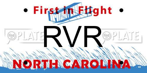 RVR North Carolina License Plate