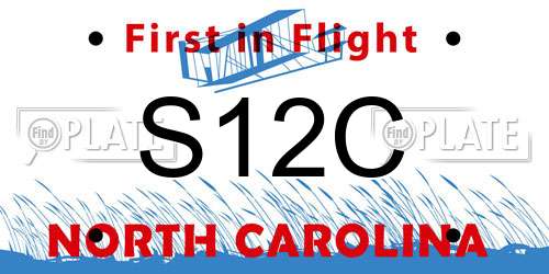 S12C North Carolina License Plate