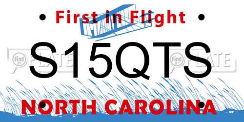 S15QTS North Carolina License Plate