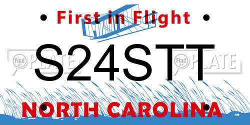 S24STT North Carolina License Plate