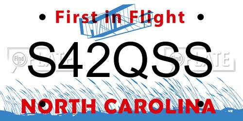 S42QSS North Carolina License Plate