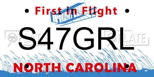 S47GRL North Carolina License Plate