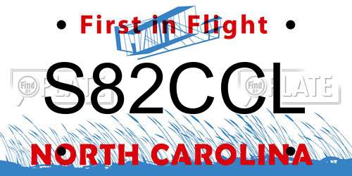 S82CCL North Carolina License Plate