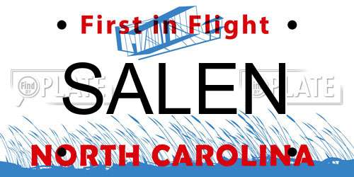 SALEN North Carolina License Plate