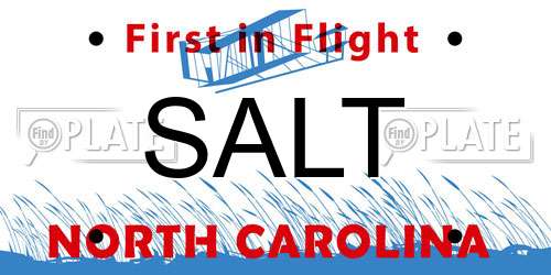 SALT North Carolina License Plate