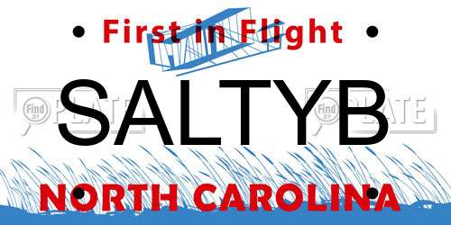 SALTYB North Carolina License Plate