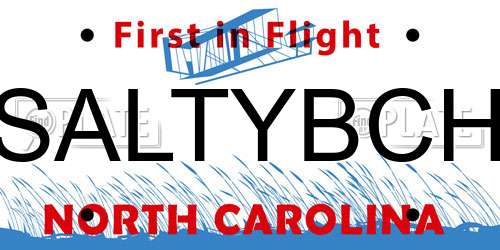 SALTYBCH North Carolina License Plate