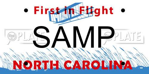 SAMP North Carolina License Plate